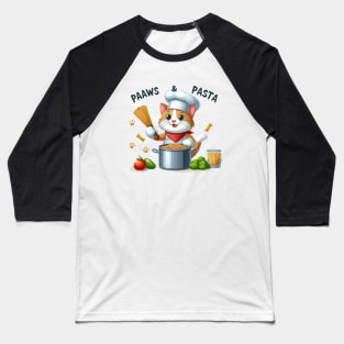 Paaws and pasta Baseball T-Shirt